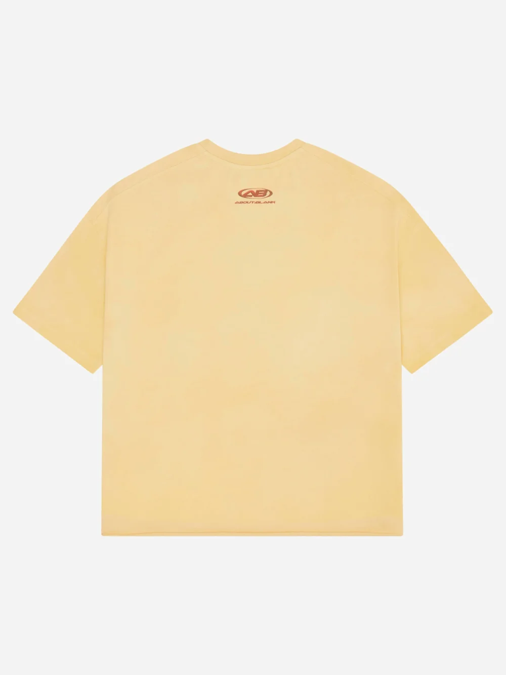 raw hem ellipse t-shirt washed yellow - 3