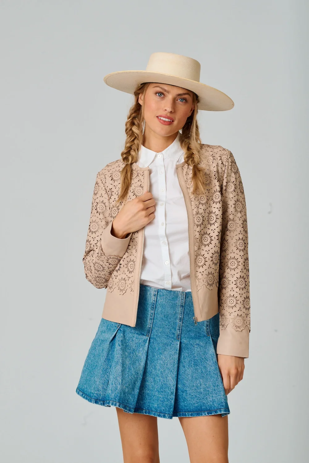 Lacey RF Leather Jacket