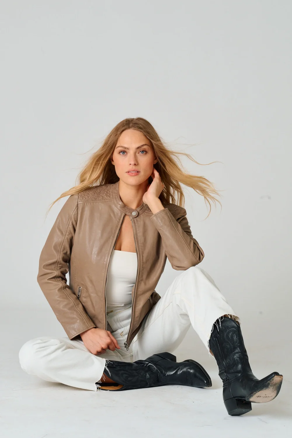 Lily RF Leather Jacket
