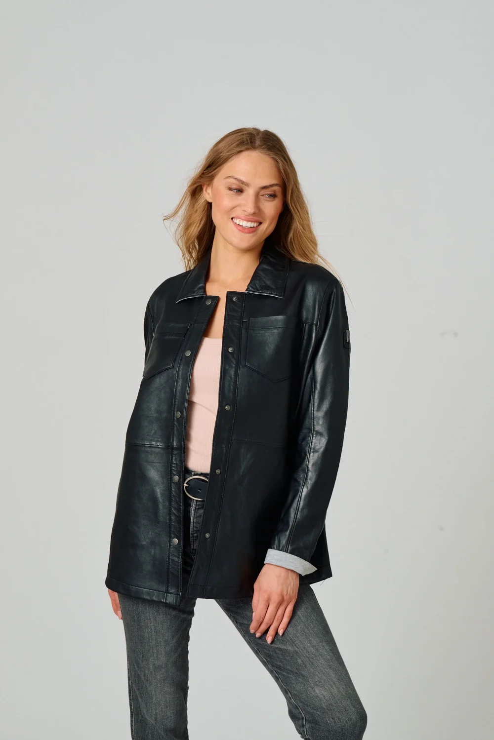 Nadya CF Leather Jacket