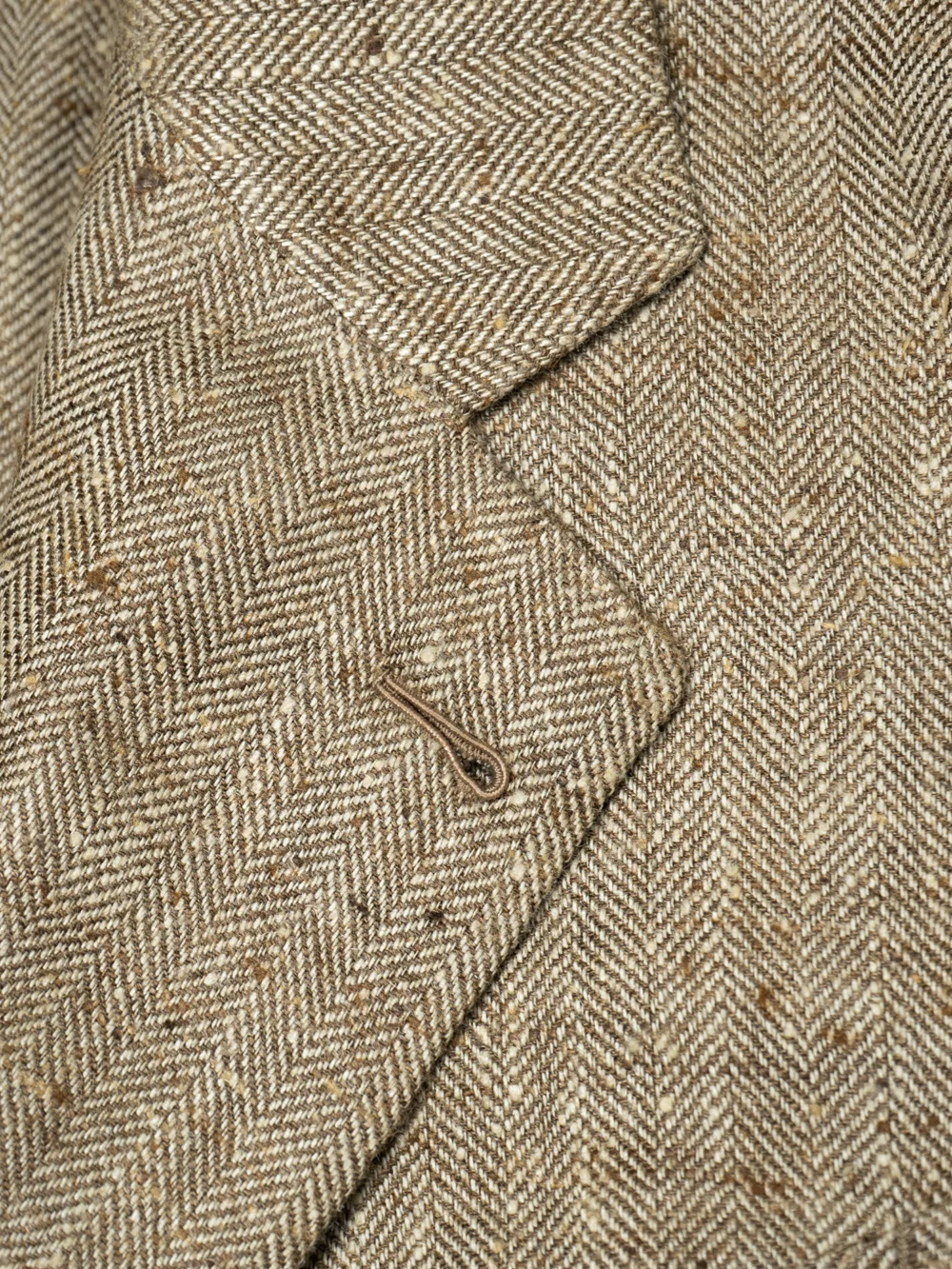 Silk/Linen Sport Jacket - Burnt Honey Herringbone — The Anthology - 5