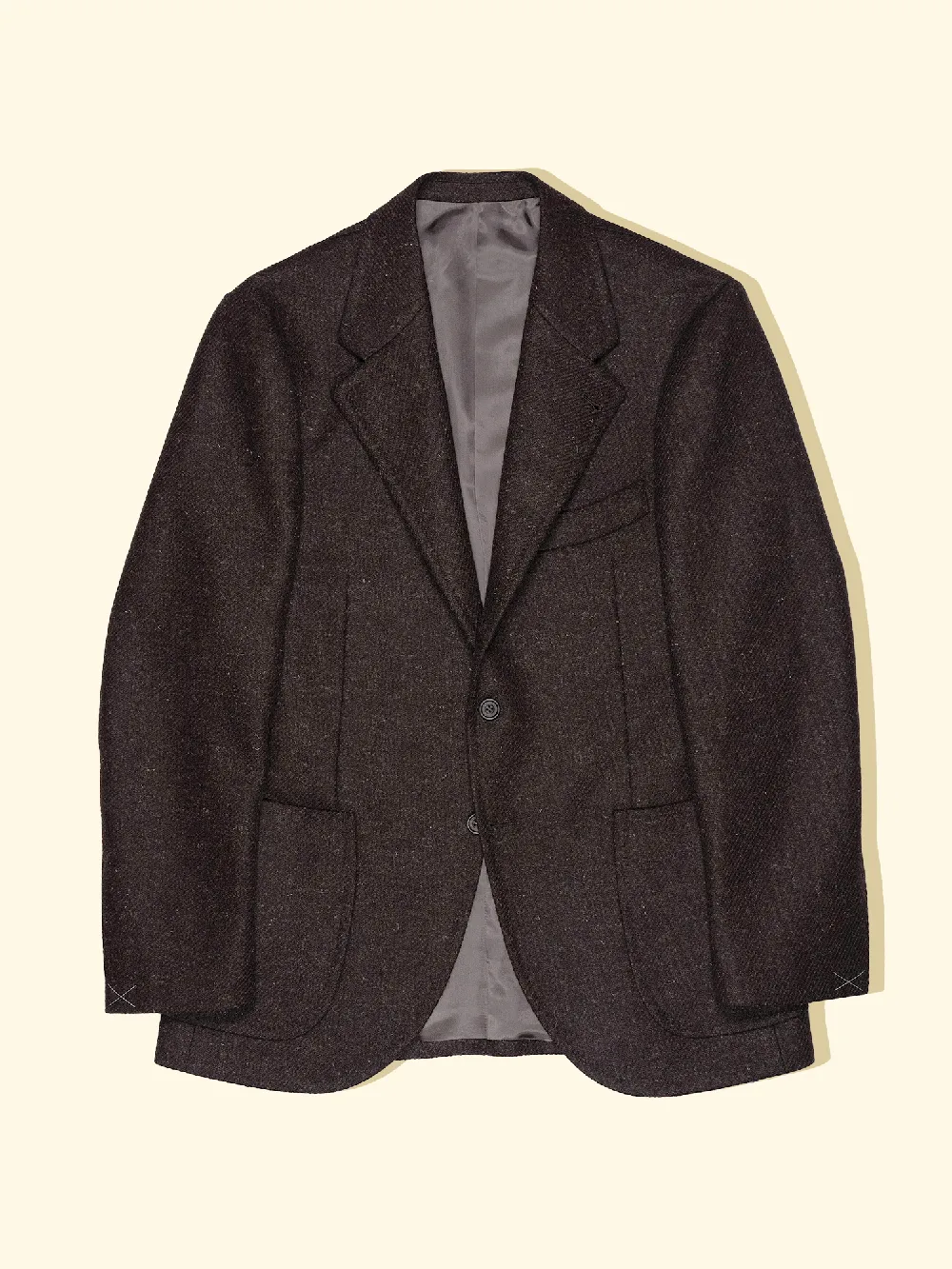 Wool Tweed Sport Jacket - Evening Brown — The Anthology