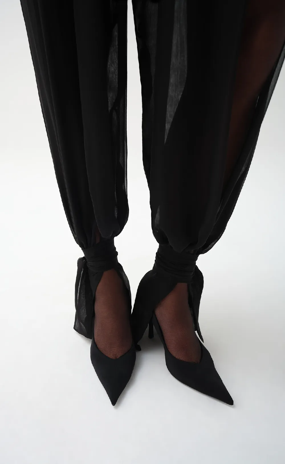 SILK CHIFFON SULTAN TROUSERS