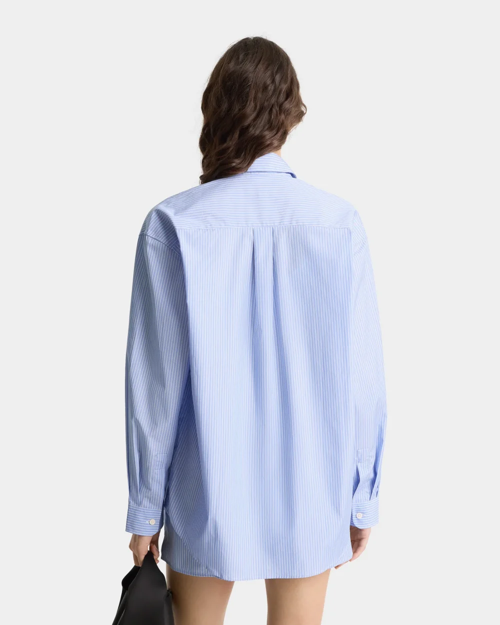 SRC Oversized Shirt - Light Blue Striped - 4