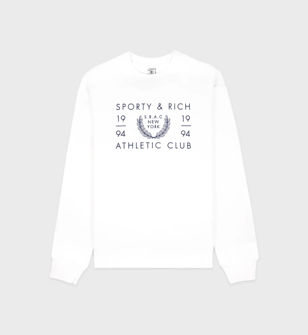 SRAC Crewneck - White/Navy
