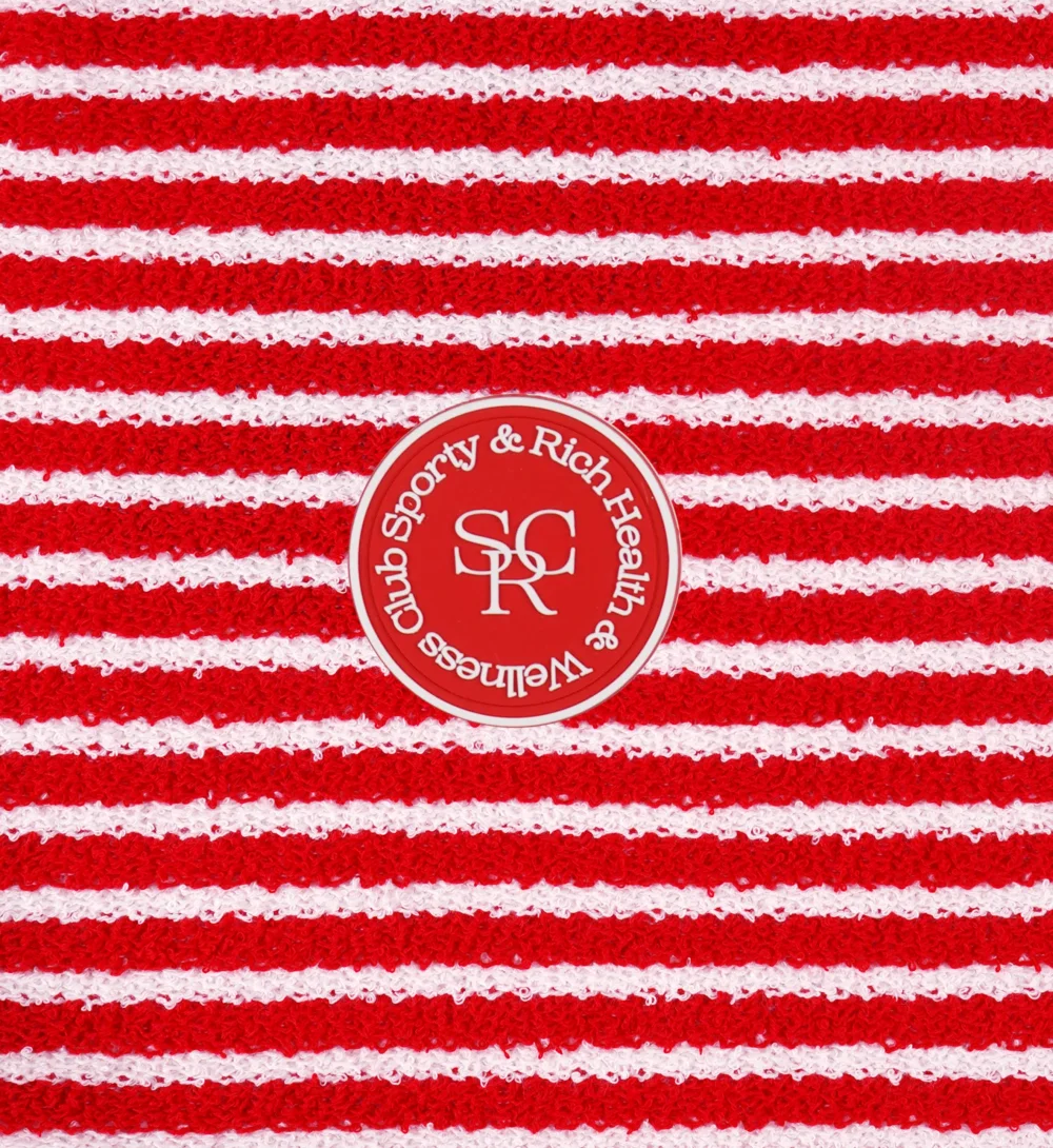 SRHWC Striped Terry Skirt - Fire Red Stripes - 4