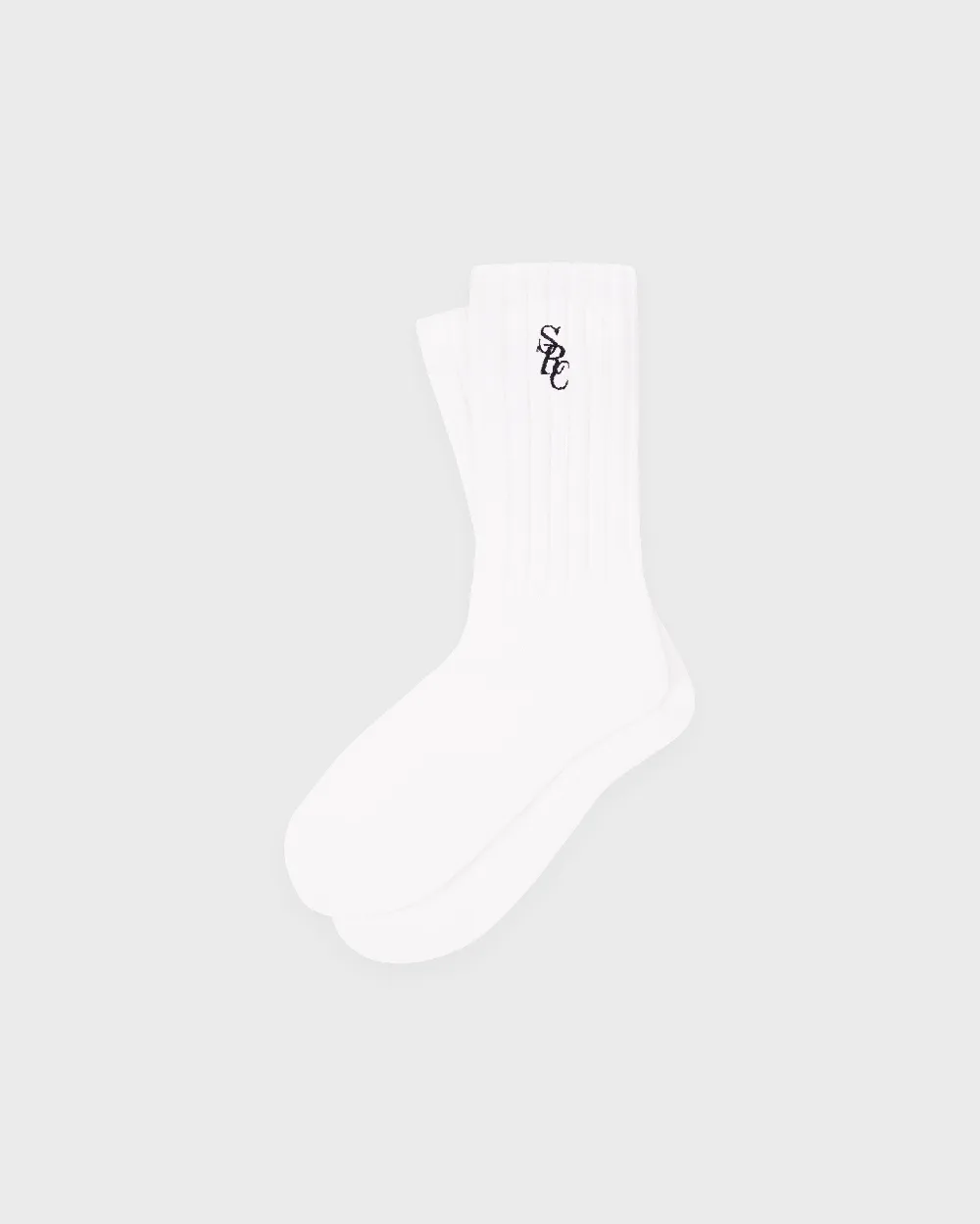 SRC Rib Socks - White