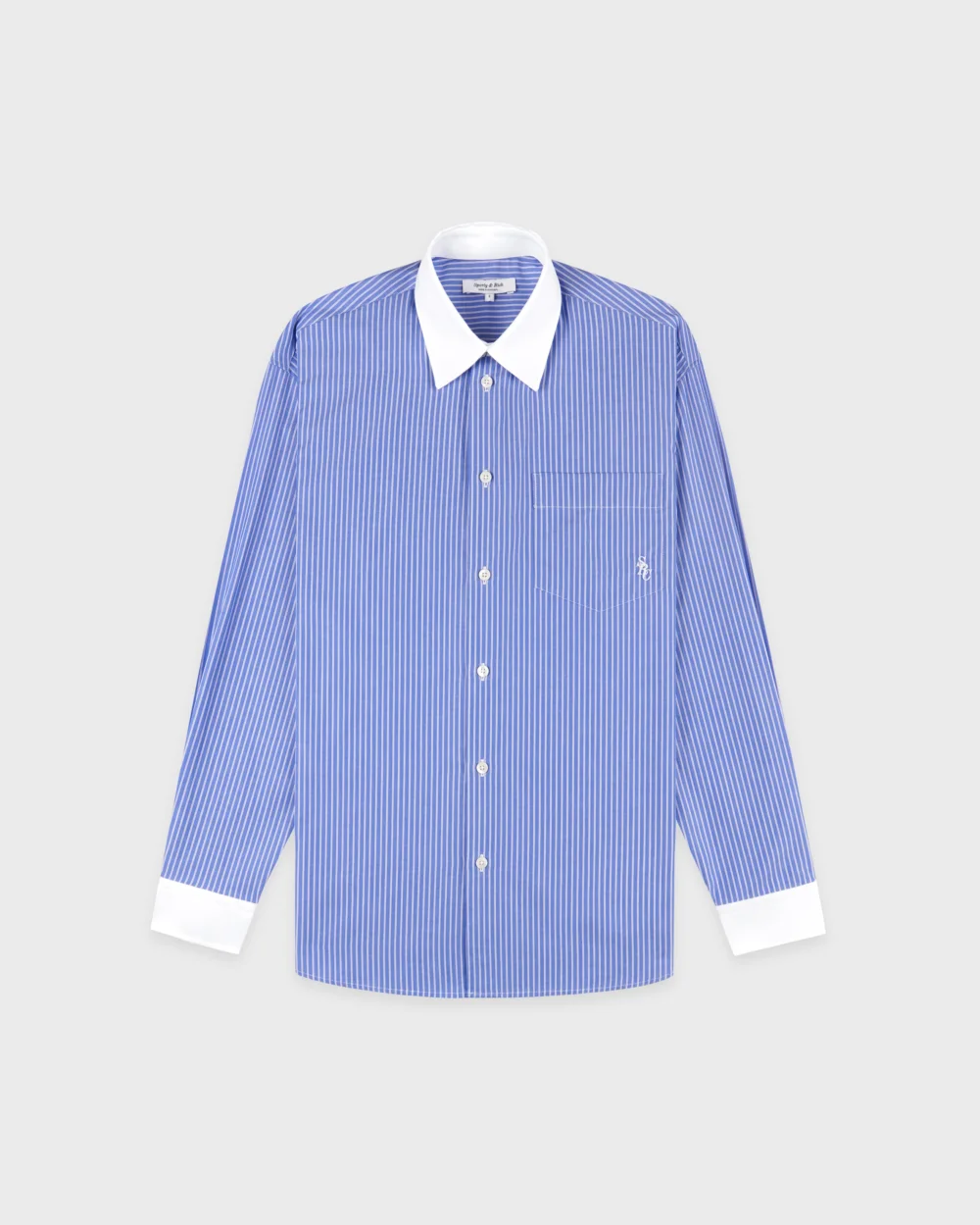 SRC Oversized Shirt - Navy Stripe