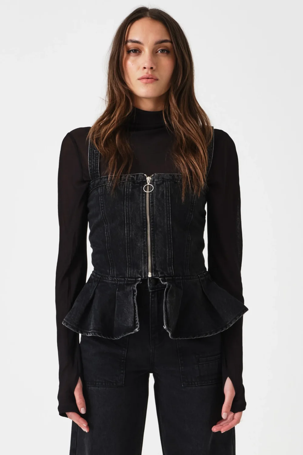 Mila Peplum Top in Fairbanks