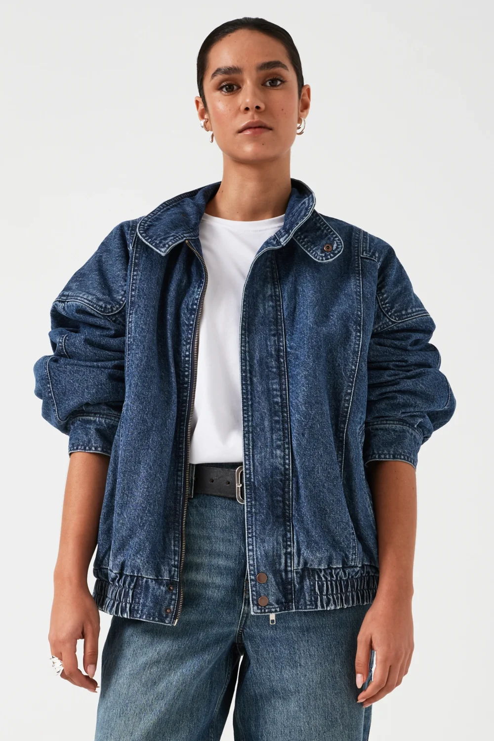 Juno Oversized Denim Jacket in Arizona