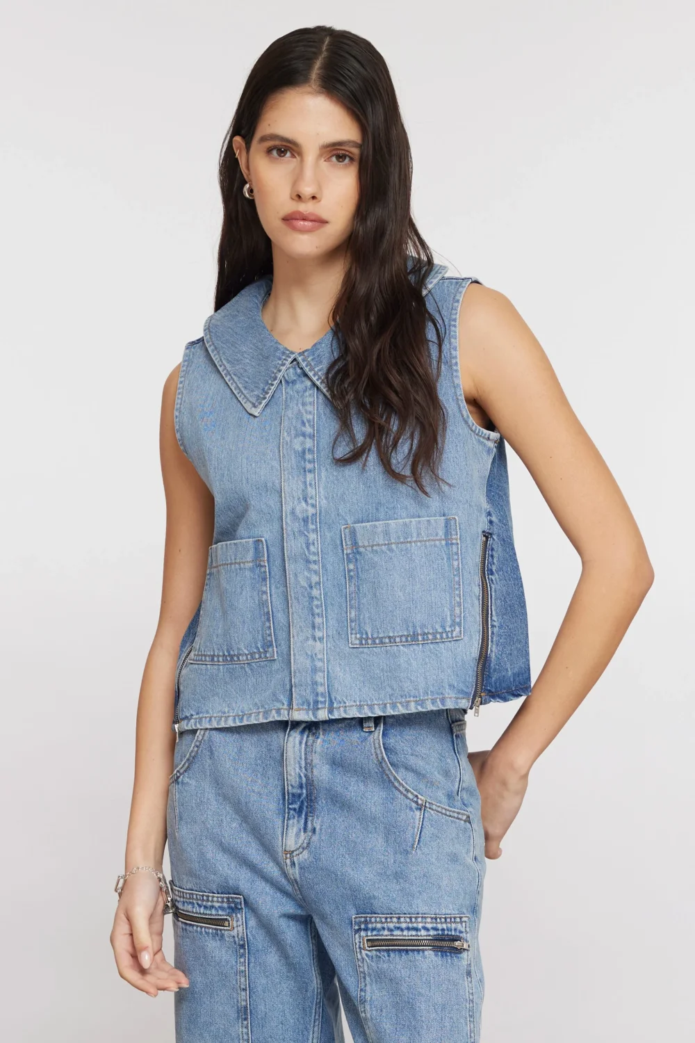 Zuri Vest In Two Tone