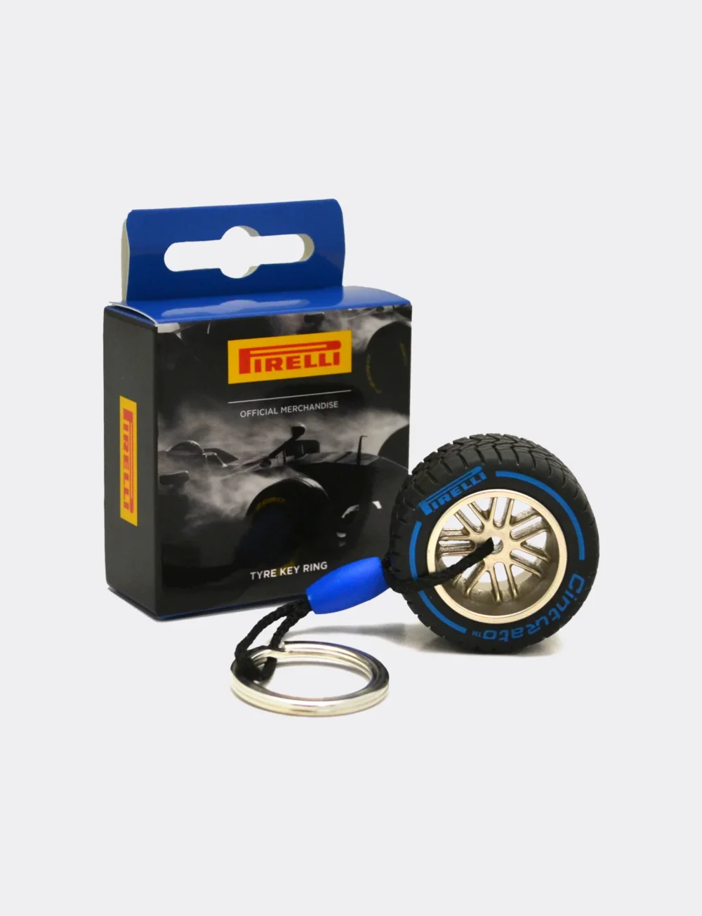 Pirelli Wet Tyre Keyring - Blue