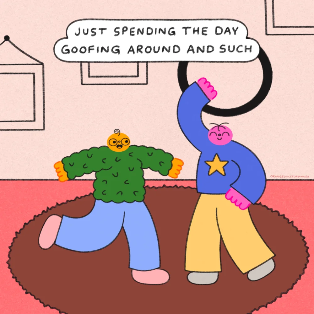 Goofing Around And Such Art Print