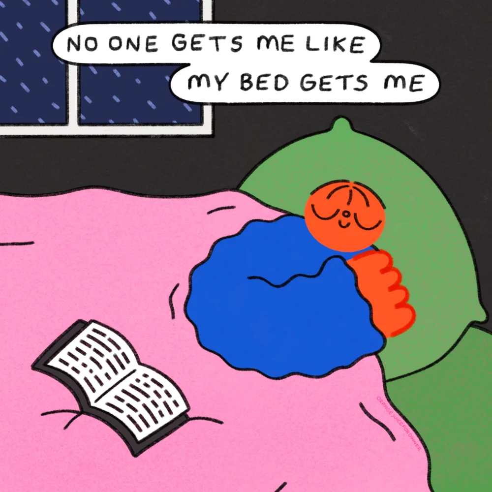 No One Gets Me Like My Bed Gets Me Art Print