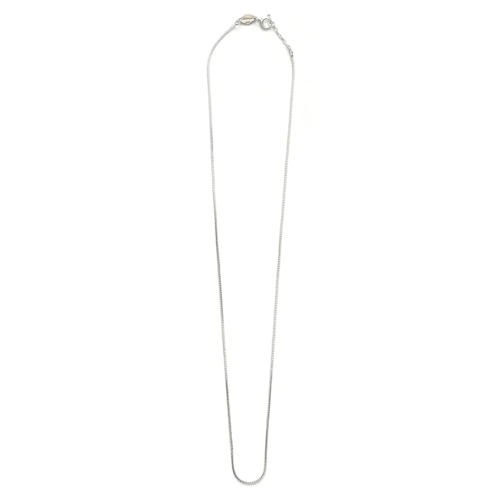 Box Chain Necklace - Silver
