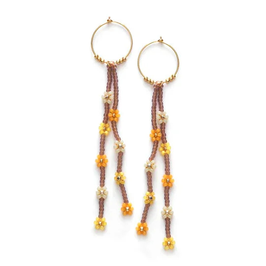 Petals Hoop Earrings