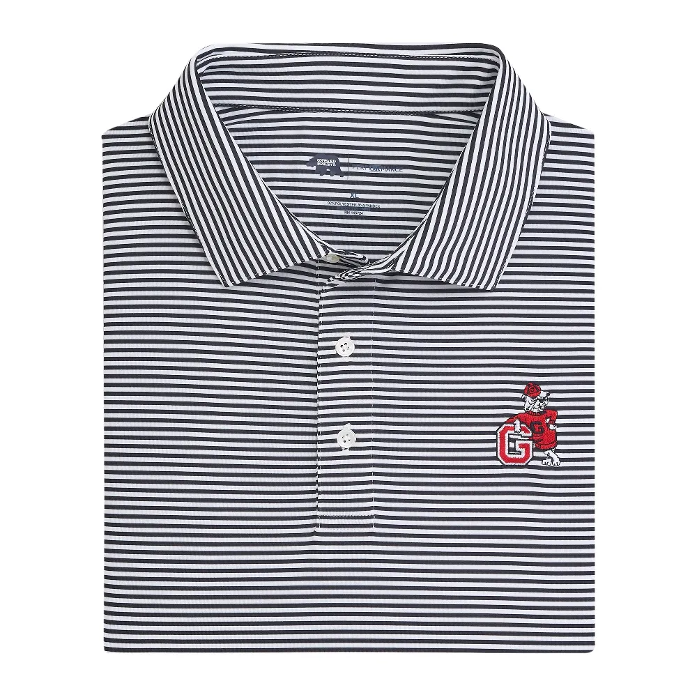 UGA G Dog Echo Stripe Performance Polo - Black