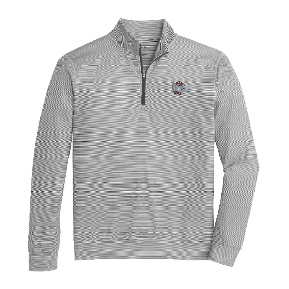 Alabama Big Al Hairline Stripe Printed Performance 1/4 Zip
