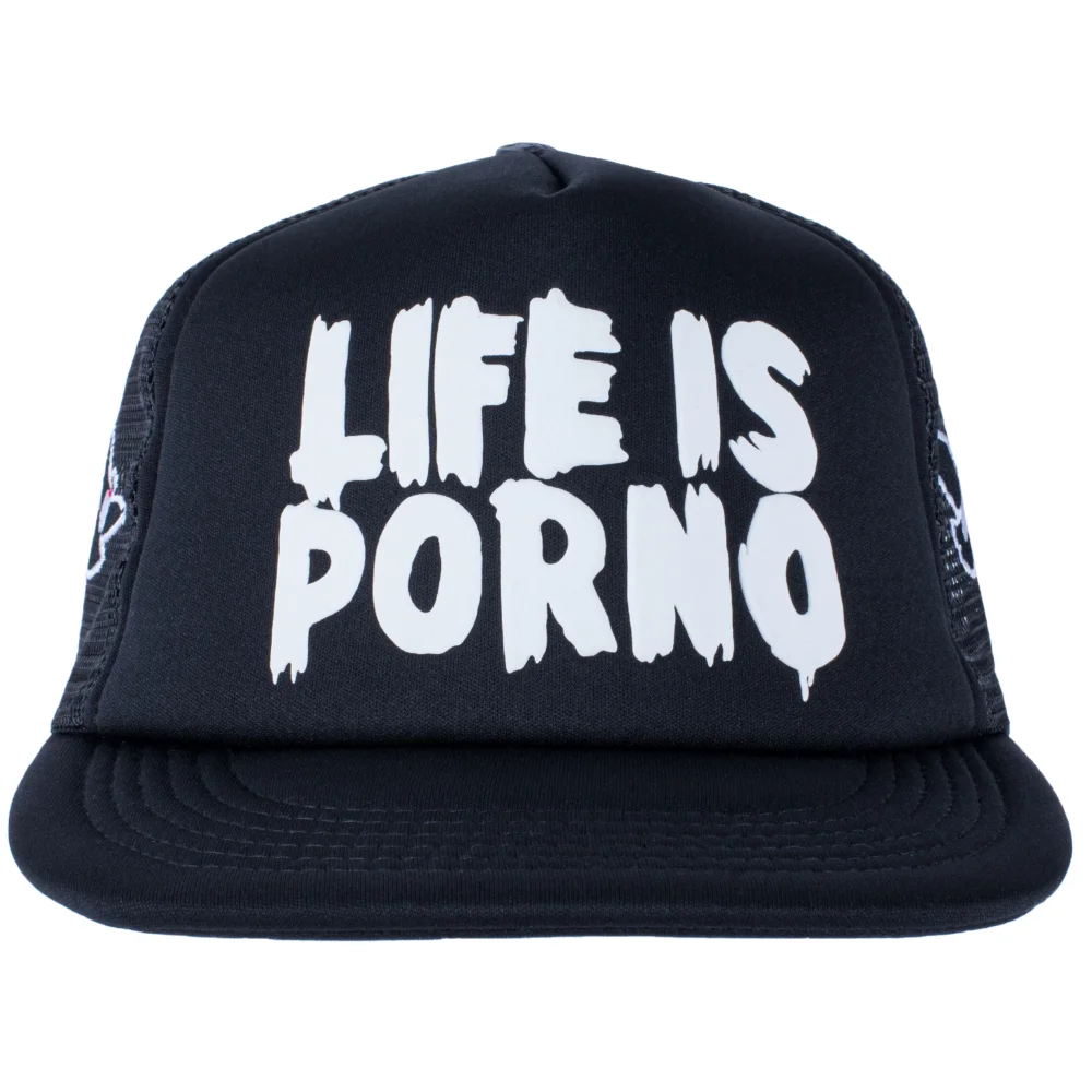 FLATCAP PIGEON TRUCKER: BLACK/WHITE - 2