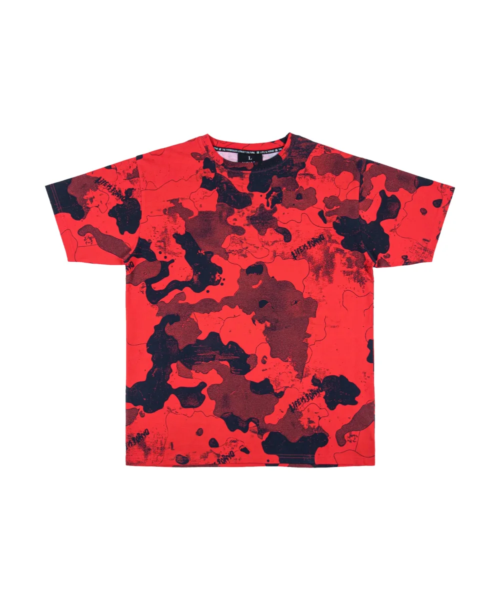 CAMO TEE: RED