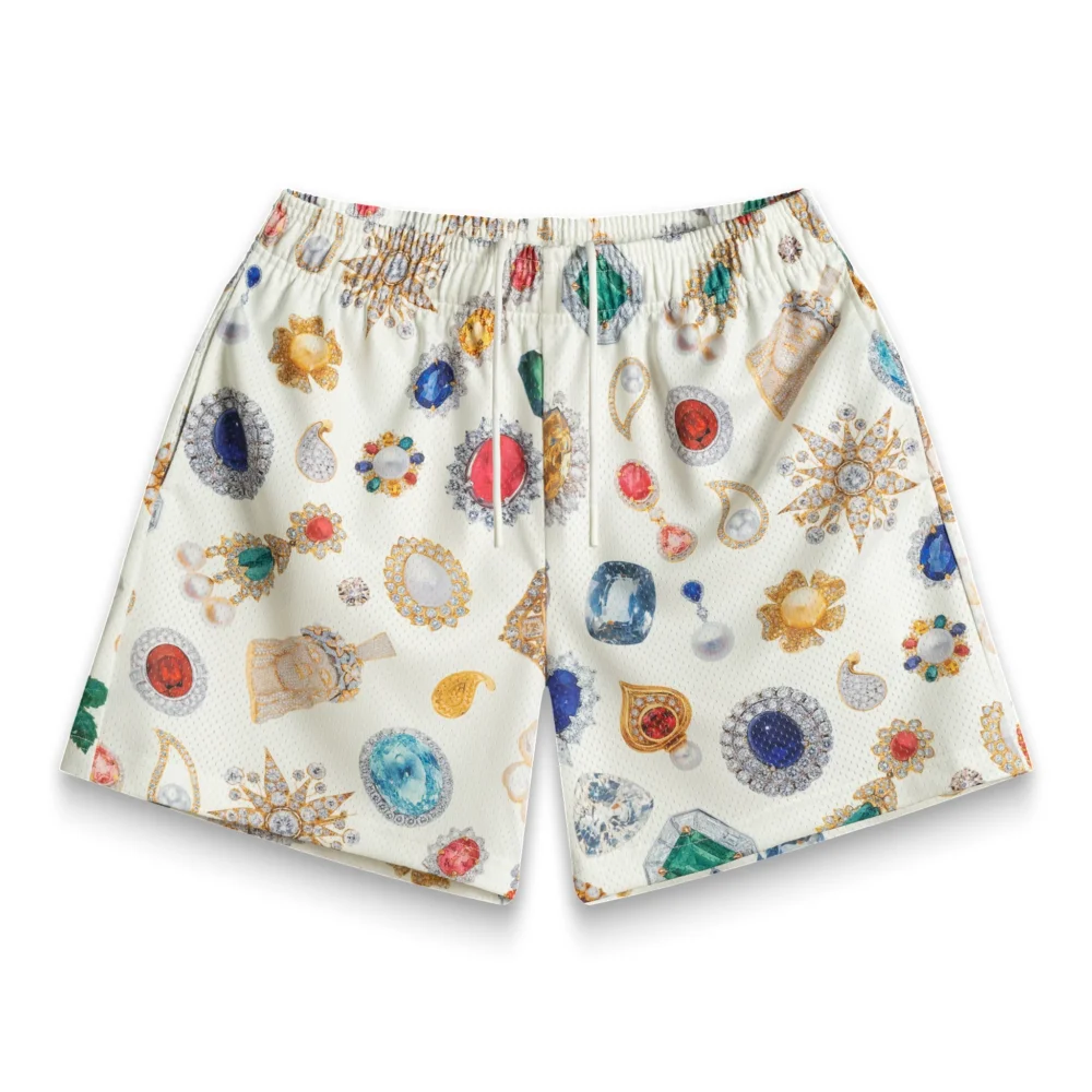 White Jewel Shorts