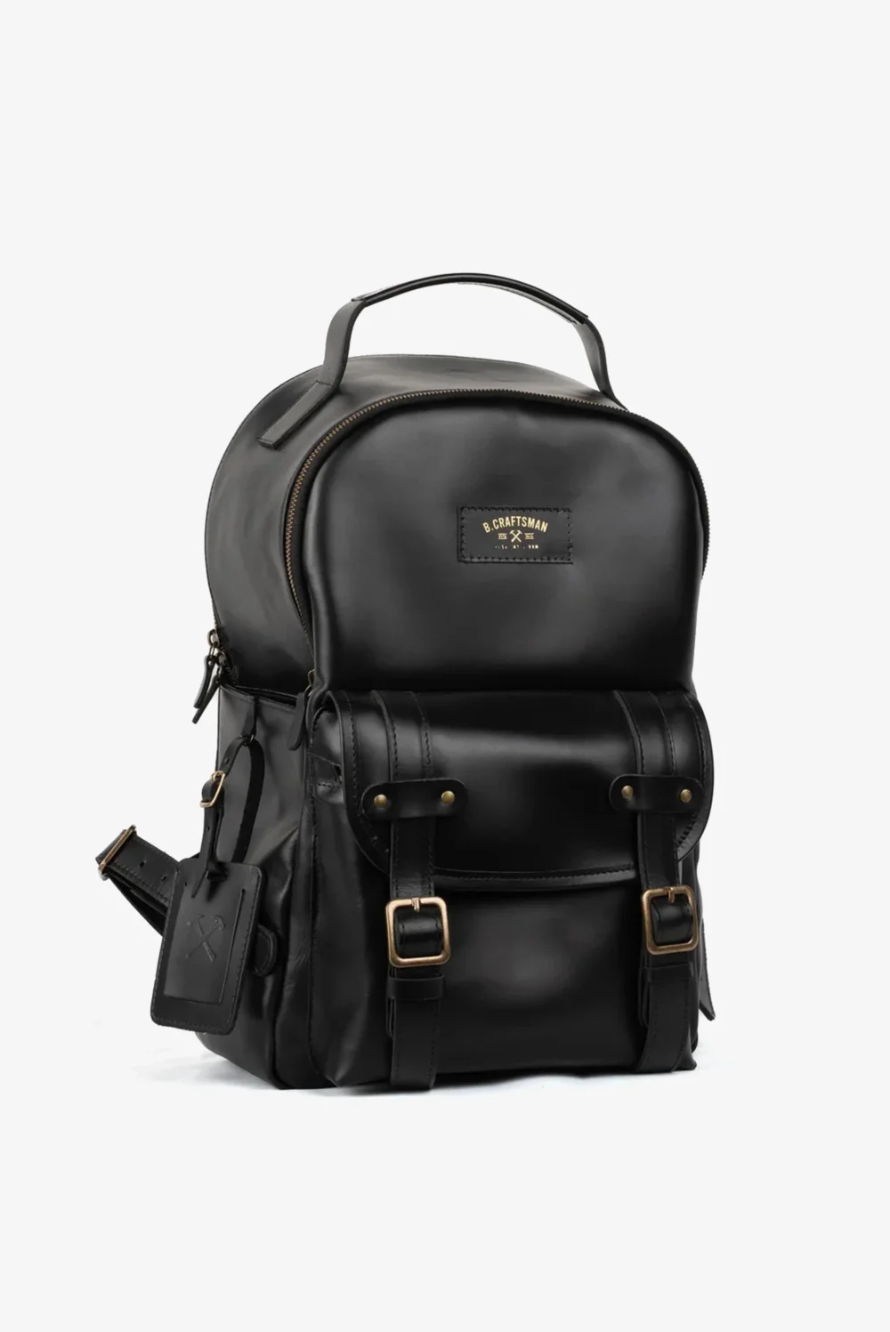Mochila Couro Preto Hunter