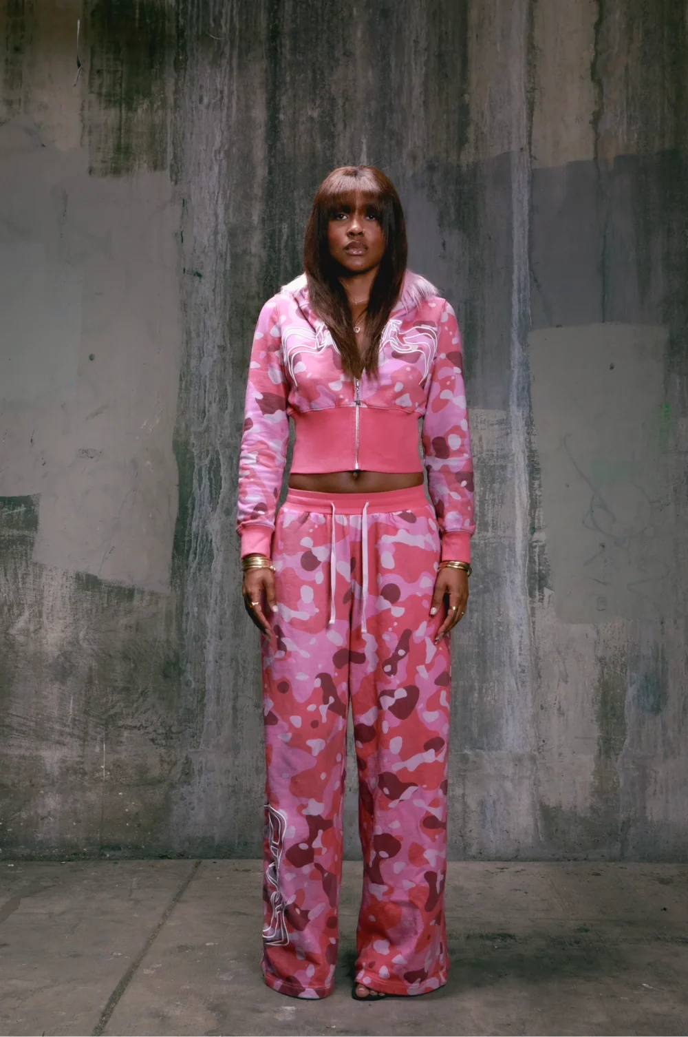 Pink camo sweats