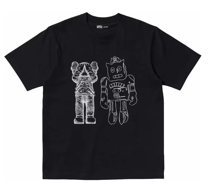 KAWS x Uniqlo Warhol UT Graphic 476351 T-shirt 'Black'
