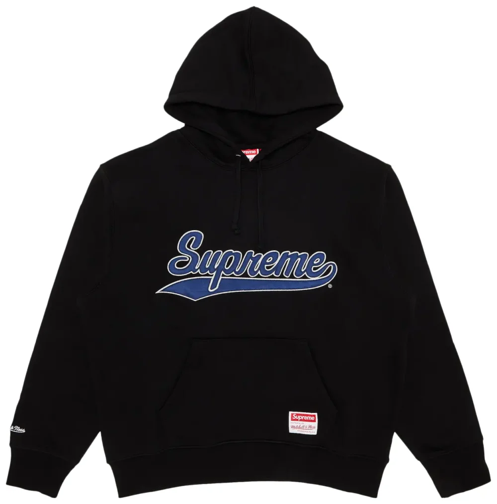Supreme x Mitchell & Ness NCAA Hooded Sweatshirt 'Black'