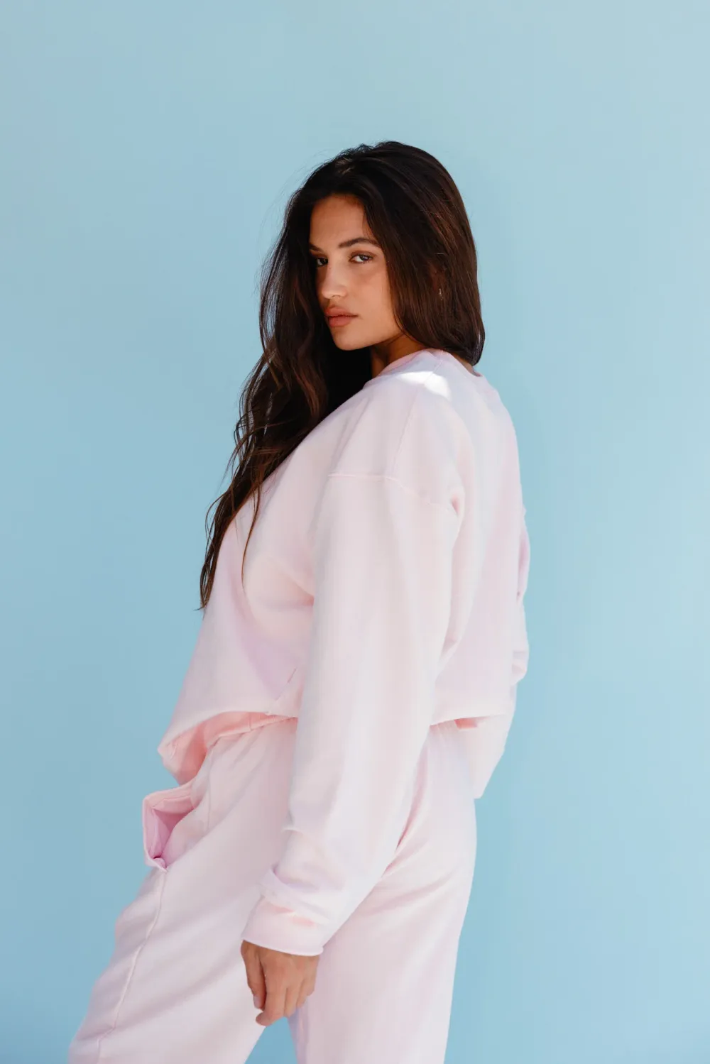Wholesale CLOUDLUX Chris Crewneck - Bubblegum