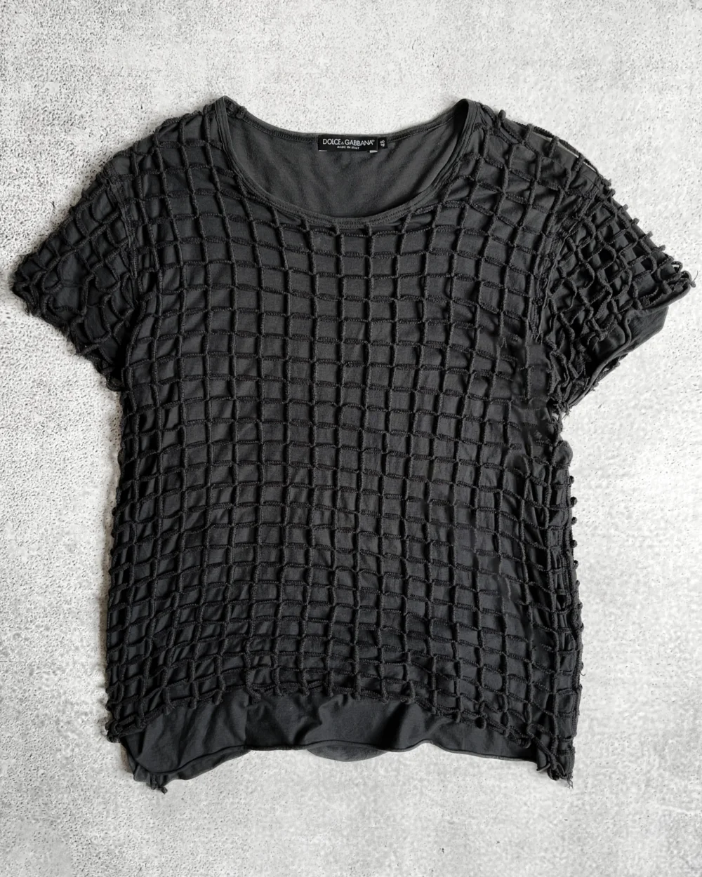 Dolce & Gabbana SS12 Double Layered Mesh Tee
