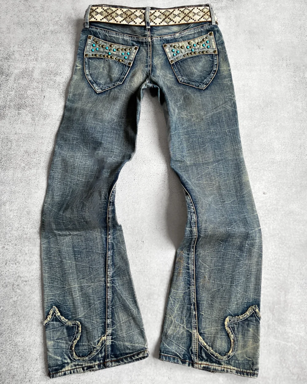 Semantic Design 00s Studded Flared Denim