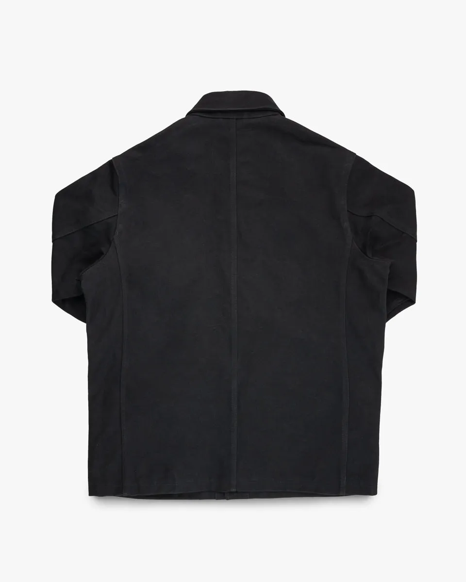 20oz Paraffin Coated Duck Chore Jacket - Black - 4