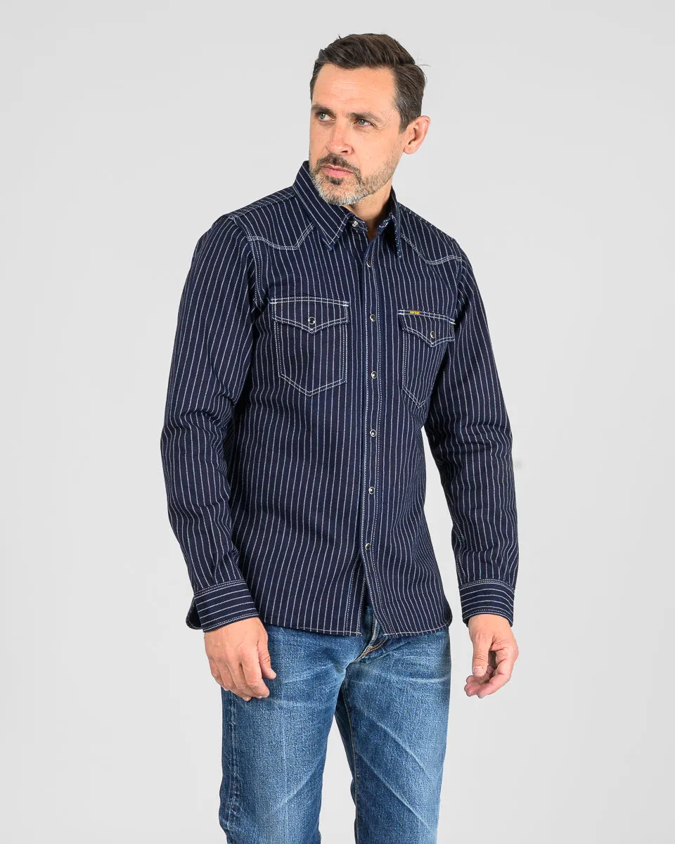 12oz Wabash Western Shirt - Indigo - 2