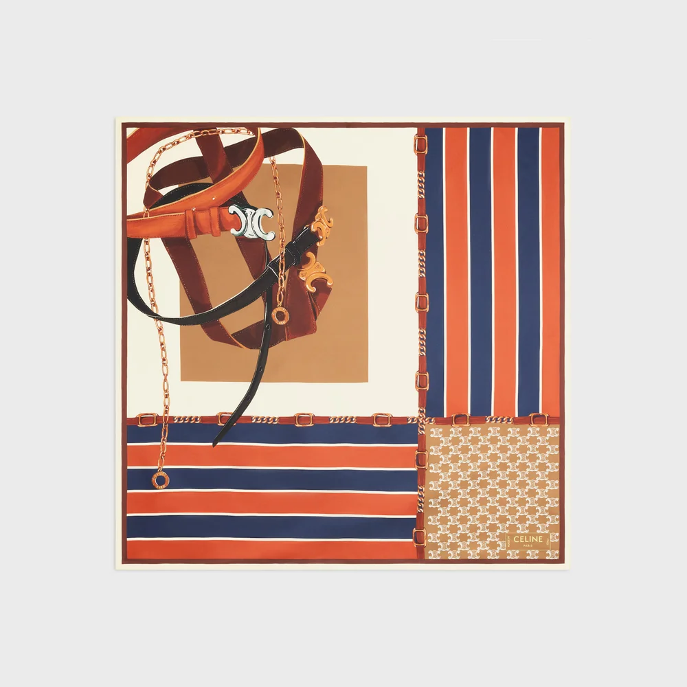 square IN silk twill