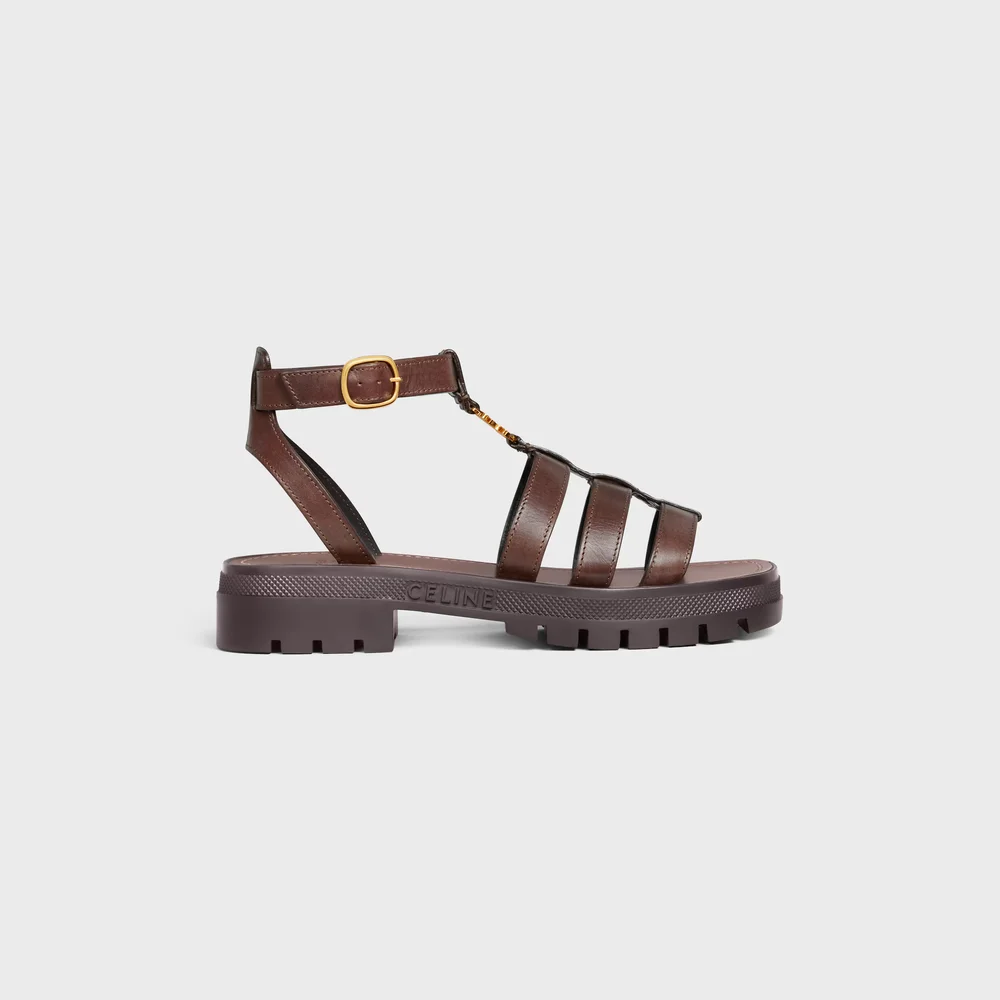 CELINE CLEA TRIOMPHE SANDAL in CALFSKIN - VEGETAL TANNING