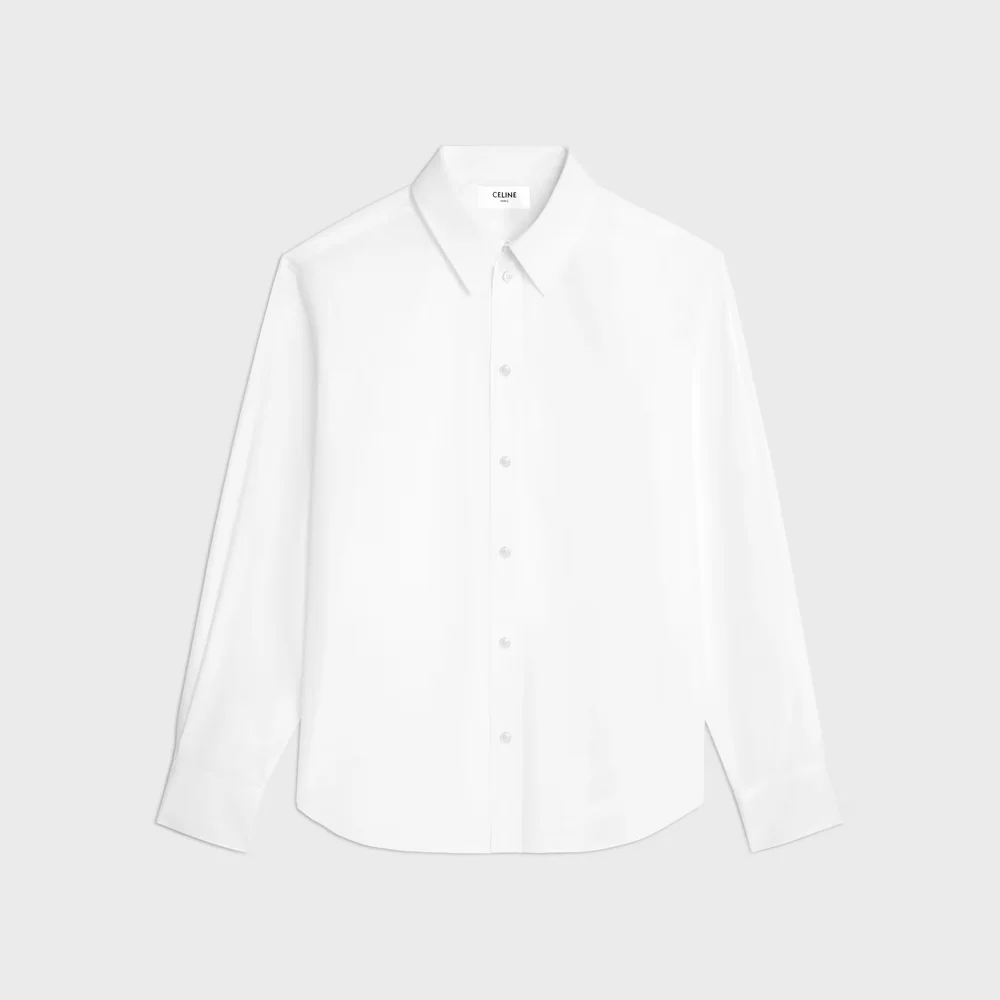 relaxed shirt IN COTTON POPLIN