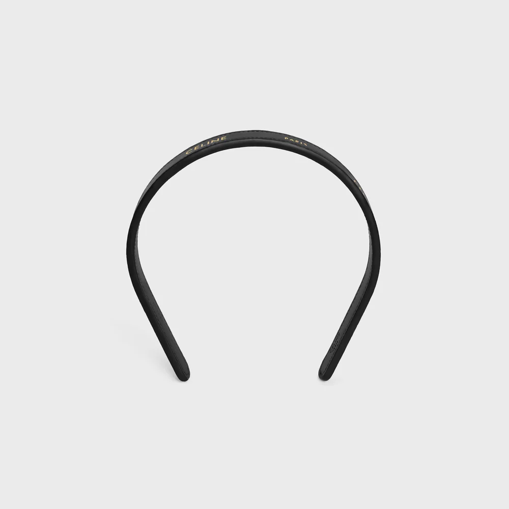 Celine Paris Thin Headband in Calfskin
