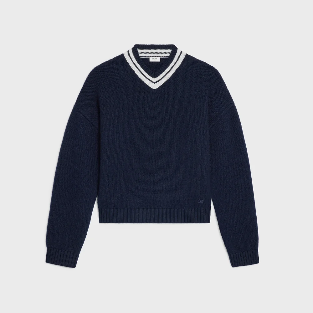 v-neck sweater IN cashmere