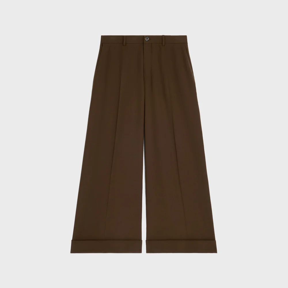 docks trousers IN stretch wool gabardine