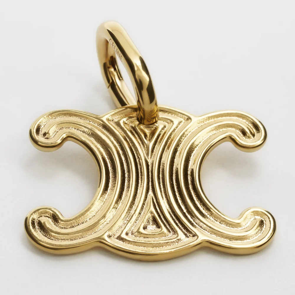 CELINE CHARMS TRIOMPHE WIRE IN BRASS WITH GOLD FINISH
