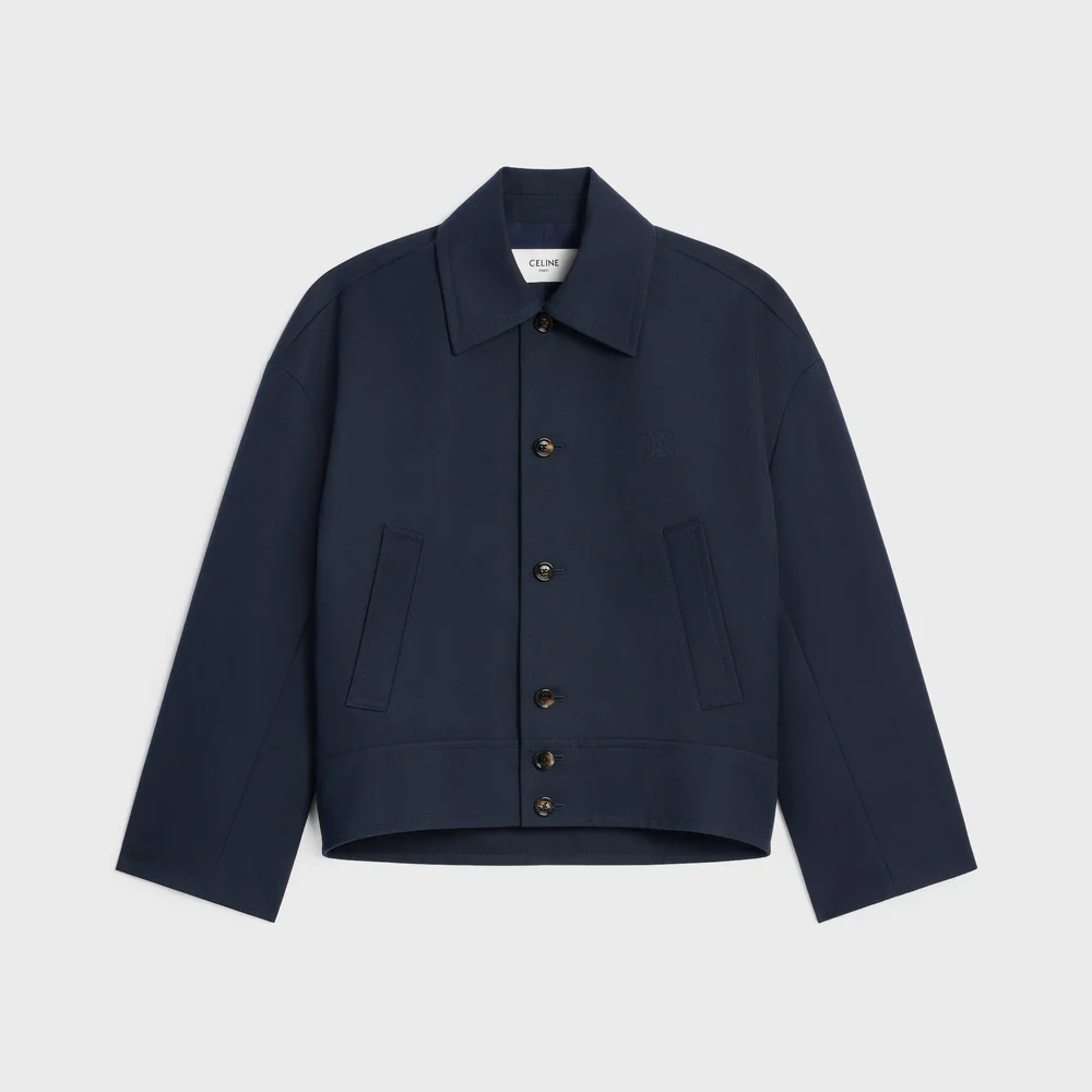 jacket IN cotton wool gabardine