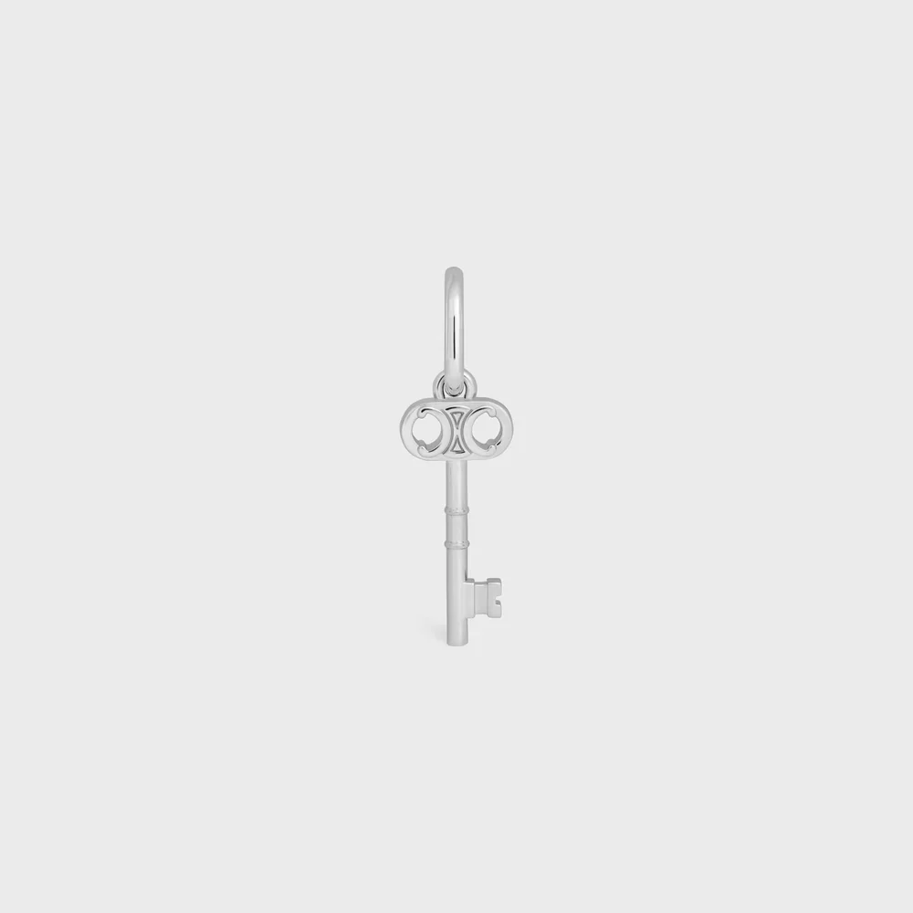 CHARMS TRIOMPHE KEY IN BRASS WITH RHODIUM FINISH
