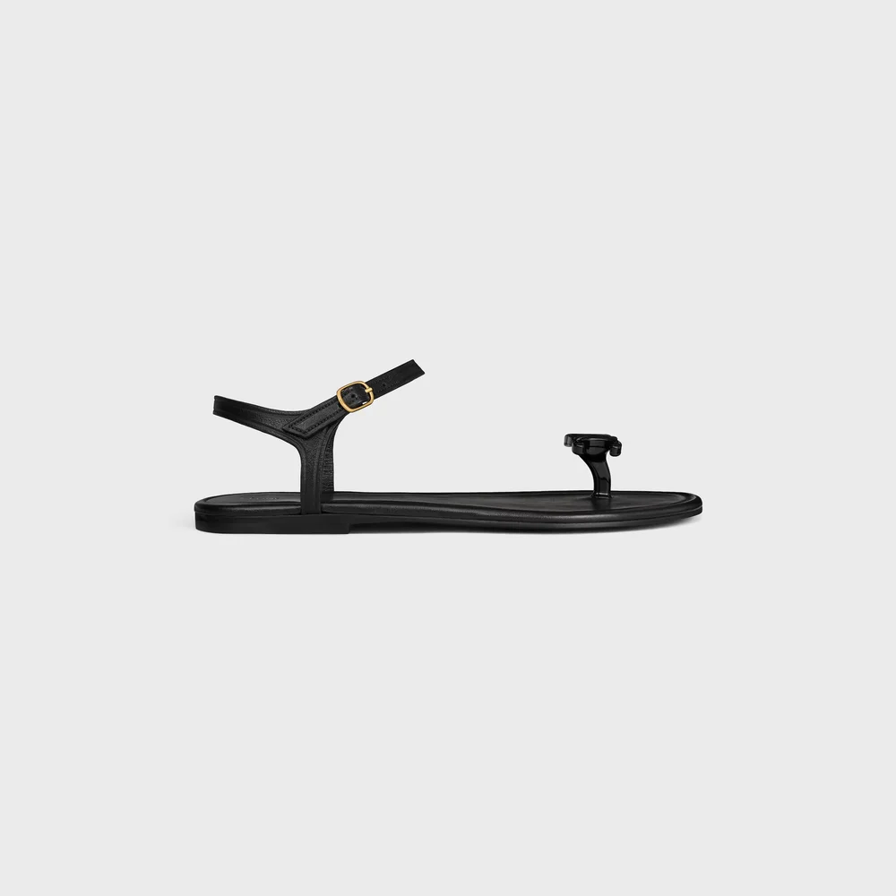 BAY - TRIOMPHE THONG SANDAL IN SUPPLE CALFSKIN