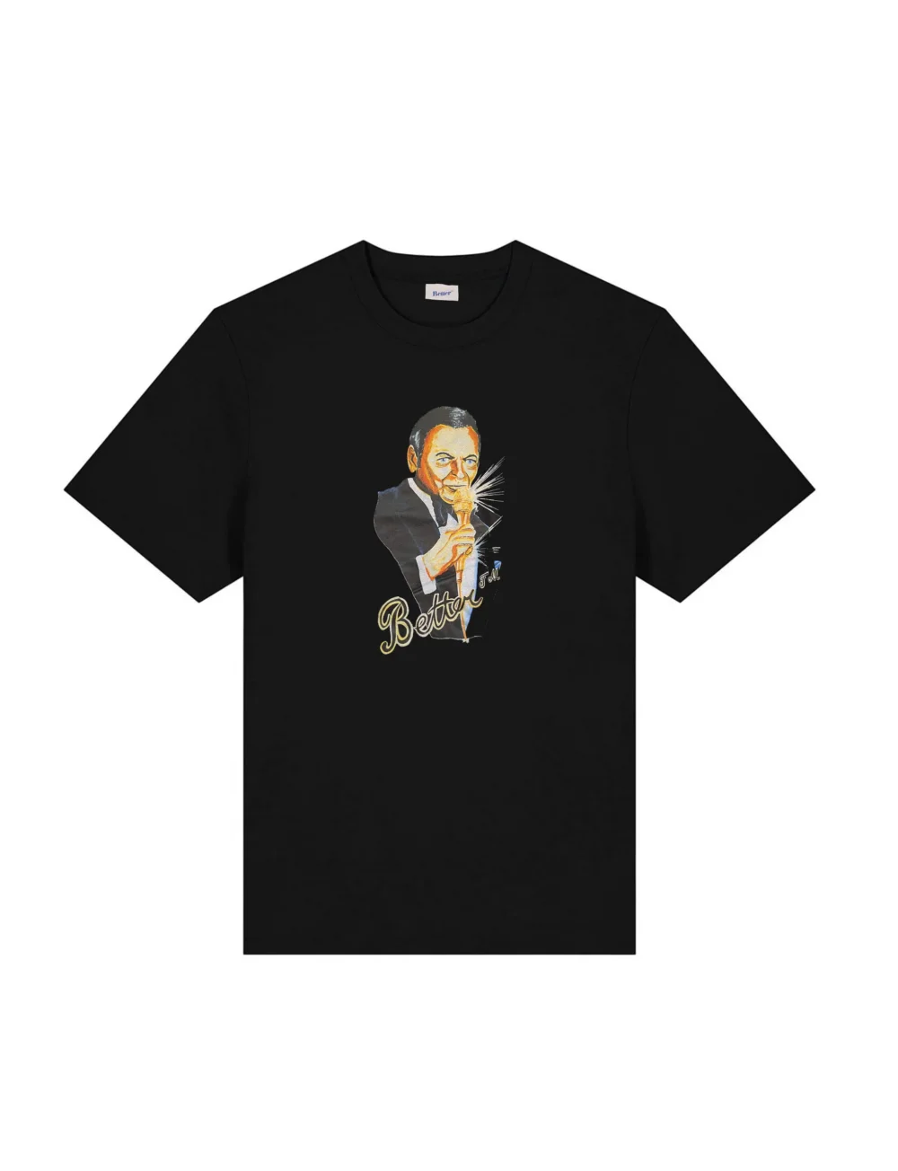 BETTER BLUE EYES SINATRA BLACK T-SHIRT