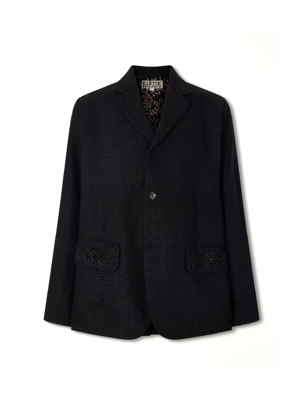 KARTIK RESEARCH Three Button Blazer Woven Black
