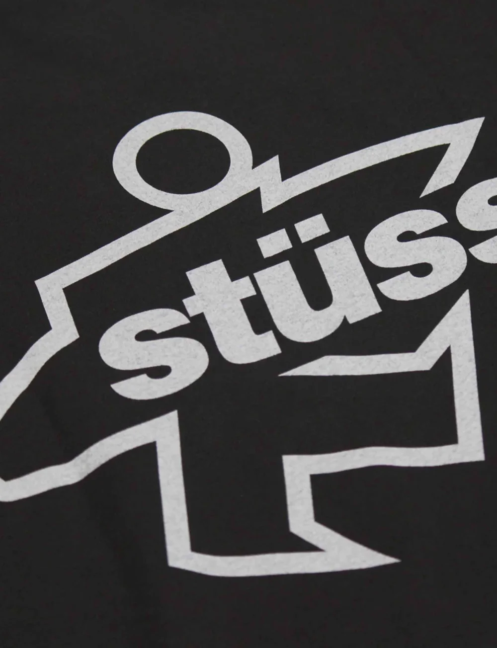 STÜSSY Surf Size Pig. Dyed Tee FADED BLACK - 3