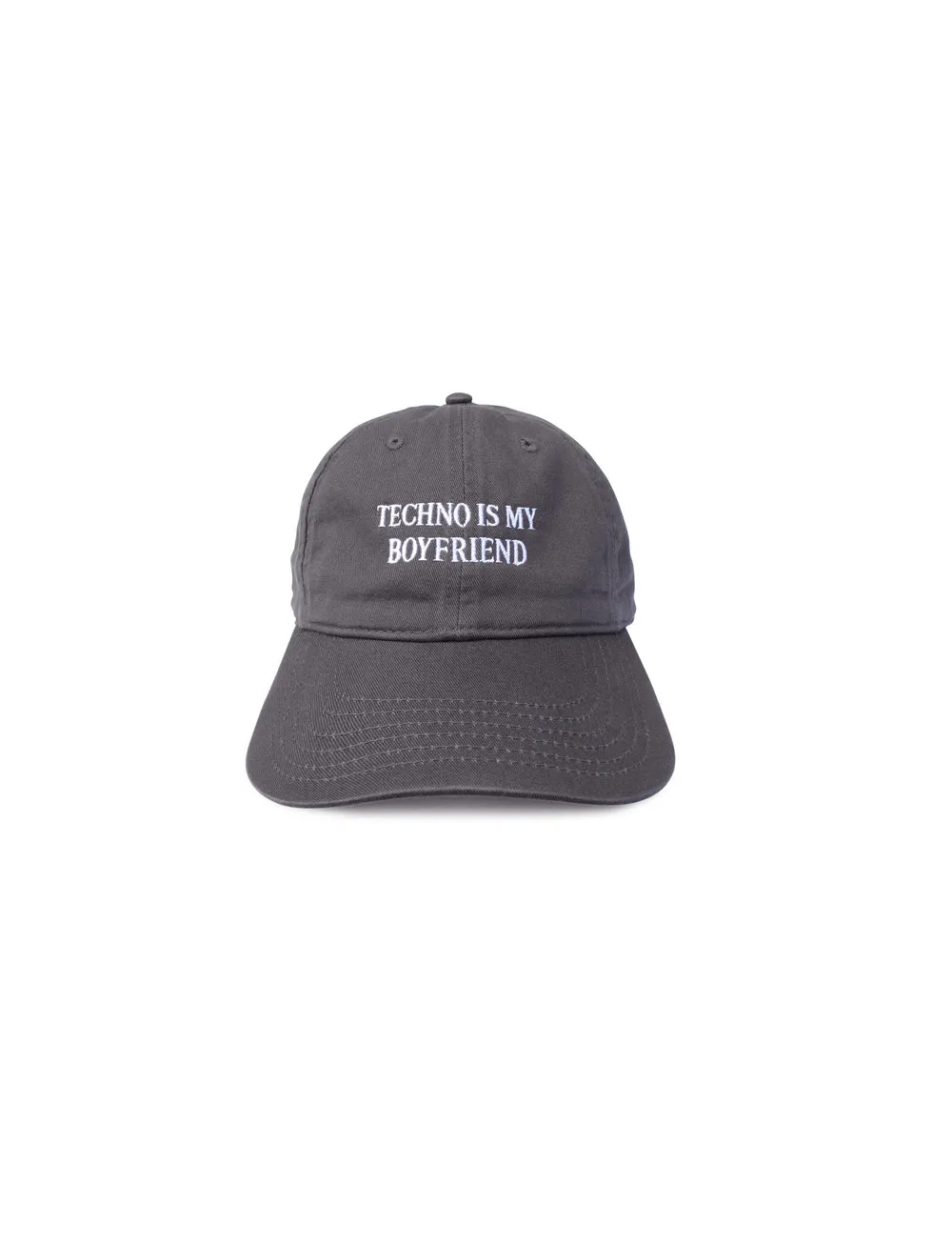 IDEA TECHNO IS MY BOYFRIEND HAT CHARCOAL