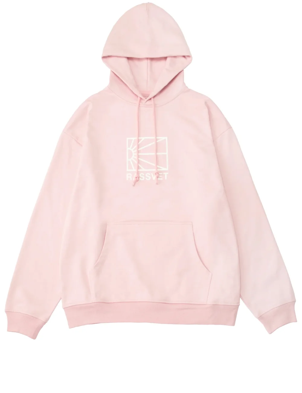 RASSVET LOGO HOODIE KNIT PINK
