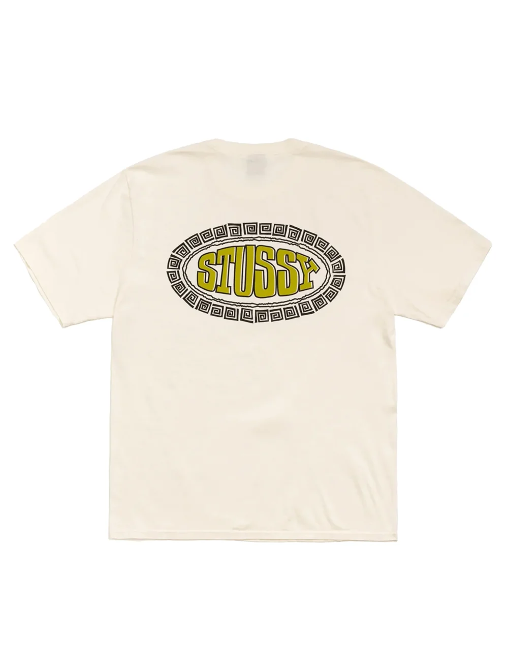 STÜSSY Tile Oval Pig. Dyed Tee Natural